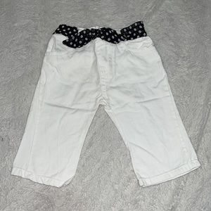 Nevada white jeans with belt baby girl 18 months clothing